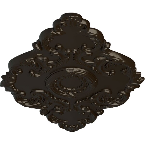Piedmont Ceiling Medallion, Hand-Painted Stone Hearth, 37W X 26H X 1 3/8P